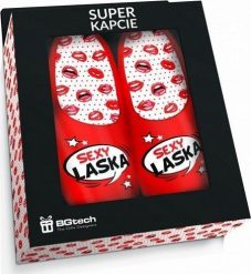 Belldeco Super czerwone kapcie Sexy laska. Czerwone kapcie damskie Belldeco, bez wzorów. Za 31.90 zł.