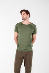 Koszulka termoaktywna męska Woolona Berg 100% Merino z krótkim rękawem. Zielone koszulki sportowe męskie WOOLONA, m, bez wzorów, z wełny, bez kołnierzyka, bez ramiączek, wspinaczkowe. Za 261.00 zł.