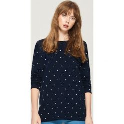 Dzianinowy sweter - Niebieski. Swetry damskie marki Sinsay. W wyprzedaży za 29.99 zł.