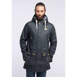 Parka przeciwdeszczowa 3w1 w kolorze niebiesko-granatowym. Kurtki męskie marki Schmuddelwedda. W wyprzedaży za 429.95 zł.