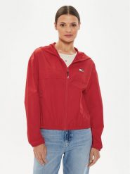 Tommy Jeans Wiatrówka Chicago DW0DW19302 Czerwony Regular Fit. Czerwone kurtki damskie Tommy Jeans, xxs, bez wzorów, z jeansu, bez kaptura. Za 269.99 zł.