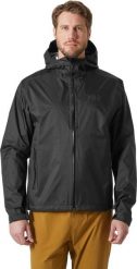 Kurtka przeciwdeszczowa męska Helly Hansen Loke Terra Jacket. Czarne kurtki męskie Helly Hansen, m, bez wzorów, z materiału, klasyczne, z kapturem. Za 652.60 zł.