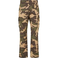 Spodnie Cargo Męskie Camo Prosta Nogawka. Brązowe spodnie sportowe męskie Urban Classics, m, bez wzorów, trekkingowe. Za 189.99 zł.