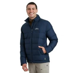 Kurtka puchowa Kathmandu Epiq V3. Czarne kurtki męskie KATHMANDU, m, bez wzorów, z materiału, bez kaptura. Za 959.50 zł.