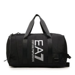 Torba EA7 Emporio Armani. Czarne torby sportowe męskie EA7 Emporio Armani, bez wzorów, małe. Za 499.99 zł.