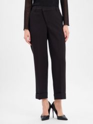 Opus Damskie spodnie materiałowe - Meeri crisscross Kobiety czarny jednolity, 44. Czarne spodnie materiałowe damskie Opus, s, bez wzorów, z materiału. Za 399.95 zł.