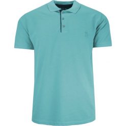 Koszulka POLO Miętowa Casualowa, Krótki Rękaw z Kołnierzykiem, Jednokolorowa -EXPOMAN. Niebieskie koszulki polo męskie Expoman, m, bez wzorów, z bawełny, casualowe, bez ramiączek. Za 109.00 zł.