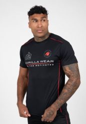 Broxton Koszulka - Czarny. Czarne koszulki sportowe męskie GORILLA WEAR, l, bez wzorów, z poliesteru, bez kołnierzyka, bez ramiączek, na fitness i siłownię. Za 204.00 zł.