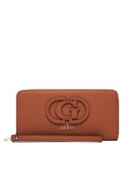 Guess Portfel Calebra Slg SWBG95 36146 Brązowy. Brązowe portfele damskie Guess, z aplikacjami, ze skóry. Za 249.99 zł.