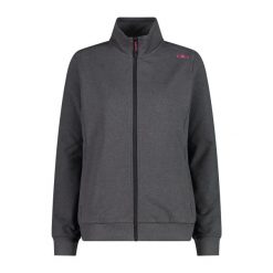 Damska bluza zapinana na zamek CMP. Szare bluzy damskie CMP, xl, bez wzorów, z materiału, bez kaptura. Za 247.80 zł.