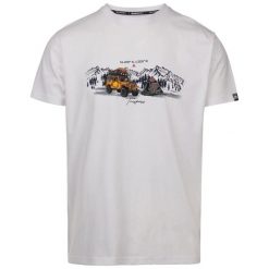 T-shirt Trespass Horton. Białe t-shirty męskie Trespass, l, bez wzorów, z bawełny, klasyczne, bez kołnierzyka. Za 122.05 zł.