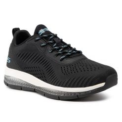 Buty na co dzień na trening damskie SKECHERS BOBS GAMMA siateczka. Czarne obuwie sportowe damskie Skechers, bez wzorów, na fitness i siłownię, Skechers Sport. Za 243.00 zł.