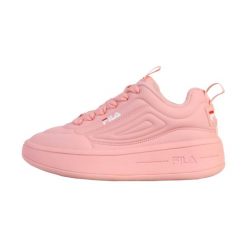 Buty do chodzenia damskie Fila Superbubble. Czerwone obuwie sportowe damskie Fila, bez wzorów, z materiału, trekkingowe. Za 289.99 zł.