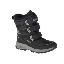 Buty zimowe chłopięce, Kappa Vipos Tex K. Czarne buty zimowe chłopięce Kappa, bez wzorów, bez zapięcia. Za 169.99 zł.
