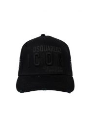 Dsquared2 Bejsbolówka "ICON" | BCM0290 05C00001 | Mężczyzna | Czarny. Czarne czapki i kapelusze męskie Dsquared2, z aplikacjami, z bawełny, sportowe. W wyprzedaży za 479.00 zł.