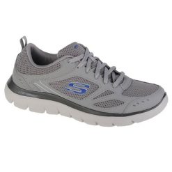 Buty do chodzenia męskie Skechers Summits. Szare buty sportowe męskie Skechers, z gumy, bez zapięcia, na fitness i siłownię. Za 286.00 zł.