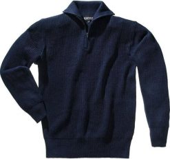Sweter troyer, z zamkiem blysk. granatowy, rozm. XL. Niebieskie swetry przez głowę męskie NoName, m, bez wzorów, bez kołnierzyka. Za 123.86 zł.
