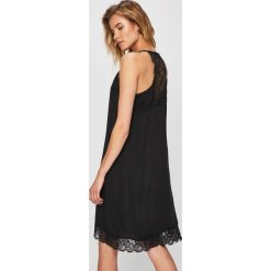 Answear - Sukienka. Czarne sukienki damskie ANSWEAR, m, z aplikacjami, z koronki, casualowe, bez kołnierzyka, bez ramiączek. W wyprzedaży za 79.90 zł.