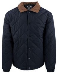 Przejściowa (Delikatnie Ocieplona) Kurtka Pikowana - Brave Soul - Granatowa. Niebieskie kurtki męskie Brave Soul, na jesień, l, bez wzorów, z materiału, bez kaptura. Za 235.00 zł.