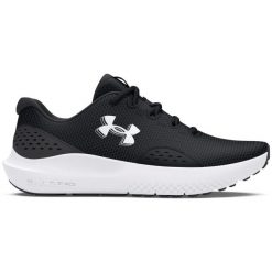 Buty Under Armour UA CHARGED SURGE 4, Mężczyźni. Czarne buty sportowe męskie Under Armour, z materiału, bez zapięcia, do biegania. Za 232.99 zł.