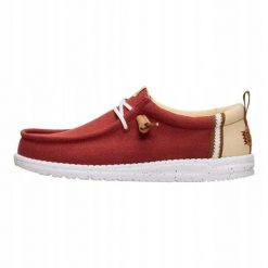 HeyDude Męskie Mokasyny Wally Summer Linen. Brązowe mokasyny męskie Hey dude, z materiału. Za 259.00 zł.