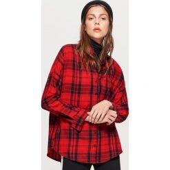 Koszula w kratę - Czerwony. Czerwone koszule damskie Cropp. W wyprzedaży za 39.99 zł.