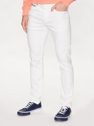 Tommy Hilfiger Jeansy Houston MW0MW31391 Biały Slim Fit. Białe jeansy męskie Tommy Hilfiger. Za 839.99 zł.