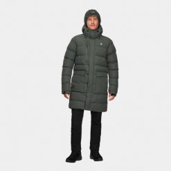 Kurtka/płaszcz zimowy męski Alpinus Trolltunga. Zielone płaszcze męskie Alpinus, na zimę, m, bez wzorów, bez kaptura. Za 529.00 zł.