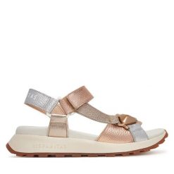 Sandały Hispanitas. Szare sandały damskie Hispanitas, bez wzorów, bez obcasa, na płaskiej podeszwie, bez zapięcia. Za 579.99 zł.