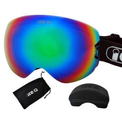 Gogle narciarskie dla dorosłych Ice-Q Cortina 4, Anti-slip, OTG na okulary. Czarne trampki i tenisówki damskie ICE-Q, bez wzorów, sportowe, bez zapięcia. W wyprzedaży za 199.90 zł.
