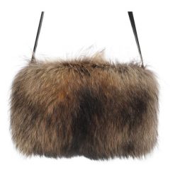 Brązowa Elegancka Mufka Luka- Pelli Rękaw Na Dłonie Z Naturalnym Futrem Z Lisa. Brązowe torebki do ręki damskie Luka Pelli, bez wzorów, z futra, eleganckie, bez dodatków. Za 399.00 zł.