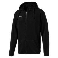 Bluza sportowa męska Puma Liga Casuals Hoody. Czarne bluzy męskie Puma, l, bez wzorów, z kapturem, do piłki nożnej. Za 139.00 zł.
