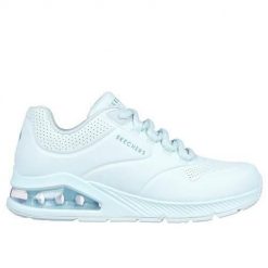 Buty do chodzenia damskie Skechers Uno 2 Pastel Players. Niebieskie obuwie sportowe damskie Skechers, bez wzorów, z materiału, trekkingowe, Skechers Sport. Za 319.00 zł.