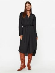 Vero Moda Sukienka codzienna Chris 10292485 Czarny Regular Fit. Czarne sukienki damskie Vero Moda, na co dzień, m, bez wzorów, z syntetyku, bez kołnierzyka, bez ramiączek, proste. Za 229.99 zł.