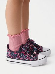 DeeZee Trampki CEO-BIC-AW26-NB24666A Czarny. Czarne trampki i tenisówki dziewczęce DeeZee, bez wzorów, z materiału, bez zapięcia. Za 79.99 zł.