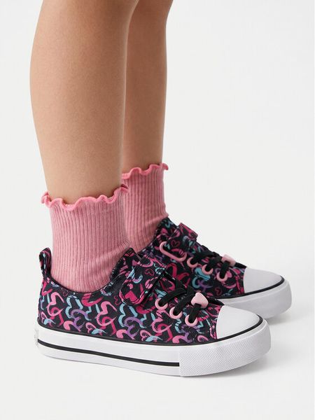 DeeZee Trampki CEO-BIC-AW26-NB24666A Czarny. Czarne trampki i tenisówki dziewczęce DeeZee, bez wzorów, z materiału, bez zapięcia. Za 79.99 zł.