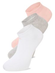 Calvin Klein Damskie skarpetki do trampek w 3-paku Kobiety biały|szary|różowy jednolity, 39-42. Białe skarpety damskie Calvin Klein, bez wzorów, z bawełny. Za 74.95 zł.