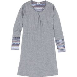 Koszula nocna z długim rękawem bonprix szary melanż z nadrukiem. Koszule nocne damskie marki MAKE ME BIO. Za 59.99 zł.