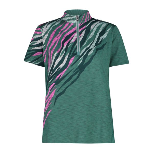 Damski jersey CMP. Zielone koszulki sportowe damskie CMP, xl, bez wzorów, z jersey, bez kołnierzyka, bez ramiączek, rowerowe. Za 235.00 zł.