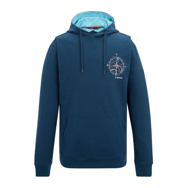 Męska Bluza Z Kapturem Cline Compass. Niebieskie bluzy męskie Regatta, m, bez wzorów, z bawełny, z kapturem. Za 167.99 zł.