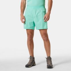 Szorty Helly Hansen 6". Niebieskie krótkie spodenki sportowe męskie Helly Hansen, bez wzorów, do biegania. Za 298.50 zł.