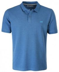 Koszulka POLO z Kołnierzykiem, Niebieska Jednokolorowa Krótki Rękaw -PAKO JEANS. Niebieskie koszulki polo męskie Pako Jeans, m, bez wzorów, z bawełny, casualowe, bez ramiączek. Za 119.00 zł.