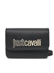 Just Cavalli Torebka 77RA4BBA Czarny. Czarne listonoszki damskie Just Cavalli, bez wzorów, ze skóry, bez dodatków. Za 379.99 zł.