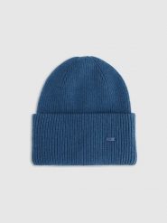 4F Czapka beanie uniseks - granatowa Uniwersalny. Niebieskie czapki i kapelusze męskie 4f, na zimę, bez wzorów, z materiału, klasyczne. Za 69.99 zł.