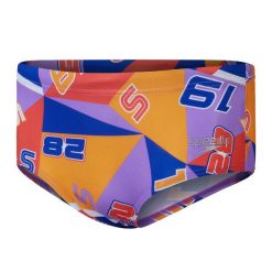 Slipy kąpielowe dziecięce Speedo 13 Allover Club Training Digital Brief. Czerwone kąpielówki dla chłopców Speedo, bez wzorów. Za 652.26 zł.