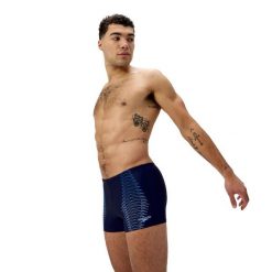 Kąpielówki męskie spodenki kąpielowe Speedo Duo Logo. Niebieskie kąpielówki męskie Speedo, m, bez wzorów. Za 131.98 zł.