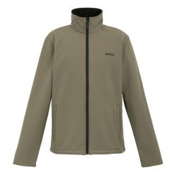 Męski Softshell Cera V. Brązowe kurtki sportowe męskie Regatta, m, bez wzorów, z softshellu, trekkingowe. Za 80.99 zł.
