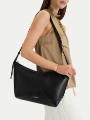 GINO ROSSI Torebka C-LDA8558 Czarny. Czarne torebki do ręki damskie Gino Rossi, bez wzorów, z materiału, bez dodatków. Za 199.99 zł.