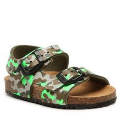 Sandały Garvalin. Zielone sandały chłopięce Garvalin, bez zapięcia. Za 129.99 zł.