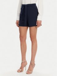 Guess Szorty materiałowe W5GD0I WH9Y2 Granatowy Loose Fit. Niebieskie szorty damskie Guess, l, z aplikacjami, z materiału. Za 219.99 zł.